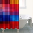 thumbnail image 4 of Colorful Rainbow Checkered Pattern Shower Curtain 36"x72" ,Bathroom Decorative Shower Curtains Set with 12 Hooks,Modern Waterproof Washable Shower Curtain, 4 of 6