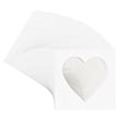 thumbnail image 3 of Oyster Shell White Picture Frame Mat for 22x22 Frames - Heart Opening for 18x18 Photos - 50 Mats, 3 of 7