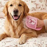Pet Hair Removal Glove with Electrostatic Technology, Double-Sided Brush for Cats and Dogs, Washable Reusable Pet Care Supply, Home Pet Product, Quality Pet Accessory, Polyester Fabric Essential, Pin