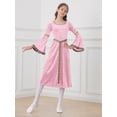 thumbnail image 3 of Aislor Medieval Princess Girls Renaissance Party Vintage Maxi Dress Ball Gown 6-16 Pink 16, 3 of 7