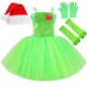 thumbnail image 3 of Disfraz de Grinch para niños, vestido de tutú de monstruo peludo verde brillante para niñas, regalos de Navidad, ropa de fiesta de Navidad para niños, 3 of 5