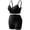 Black, variant on SEMPAI 2 Piece Workout Sets for Women Pleated Sports Bra Matching High Waist Scrunch Soft Shorts Sets Solid Gym Outfits