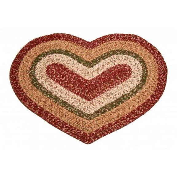 Braided Heart Rug, Rosemary