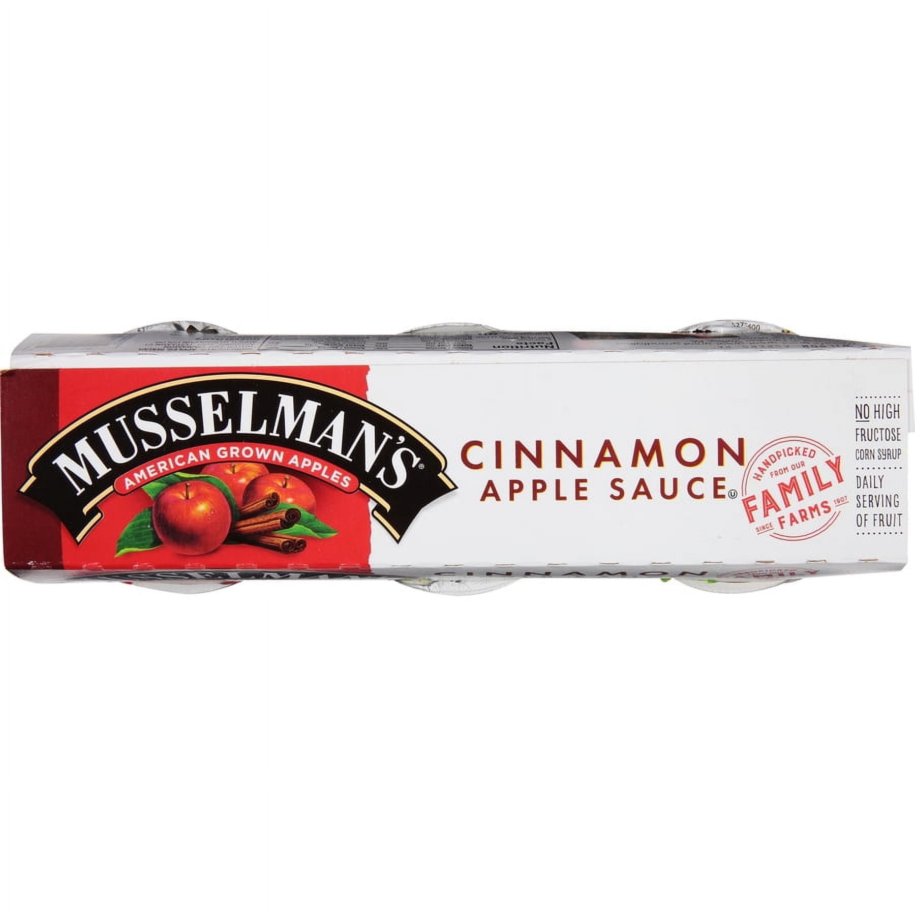 Musselman's Applesauce Cups, Cinnamon, 4 oz, 6 Ct