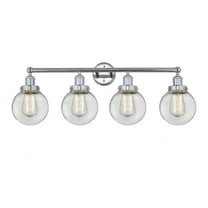 Innovations Lighting - Beacon - 4 Light Bath Vanity with 6 Inch Glass In Modern