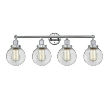 Innovations Lighting - Beacon - 4 Light Bath Vanity with 6 Inch Glass In Modern