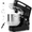 Black+Silver, variant on WHALL 12-Speed 5.5 Qt Tilt-Head Stand Mixer, Black with Dough Hook, Wire Whip, Beater