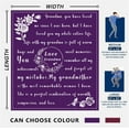 thumbnail image 5 of Gifts for Grandma from Grandson or Granddaughter - Soft Flannel Hug Grandmother Throw Blanket Thanksgiving, Christmas, Nana Birthday Gifts, 5 of 6