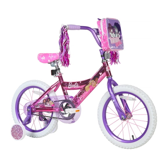 Dynacraft Barbie Girls 16" BMX Bike, For Ages 5-7 Years, Pink