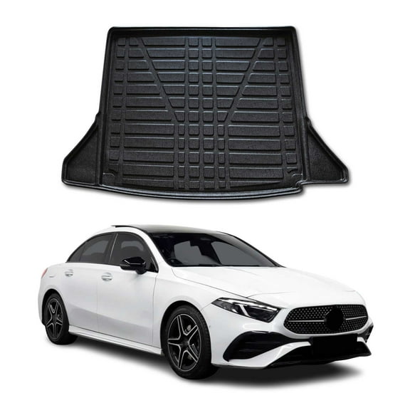 OMAC Cargo Mats Liner for Mercedes A Class V177 Sedan 2019-2022 Black TPE