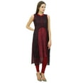 thumbnail image 3 of Bimba Long Straight Kurta Designer Lace Detail Kurti Chic Dress Custom Clothing, 3 of 8