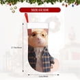 thumbnail image 4 of Yiaed Cute Mouse In Glasses Print Christmas Stockings, Christmas Stockings Hanging Ornaments, Christmas Stockings for Family Christmas Holiday Decorations, 4 of 7