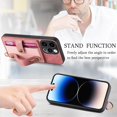 thumbnail image 4 of Phone Case for iPhone 14 Pro Max 6.7 inch Wallet Cover with Tempered Glass Screen Protector Slim Stand Credit Card Holder Cell iPhone14promax 5G i Phone14Max Plus iPhone14 ProMax Women Pink, 4 of 13