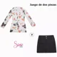 thumbnail image 3 of Set De 2 Piezas Sacó , Falda Y Top , Dama, 3 of 8