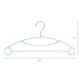 thumbnail image 2 of 20 Pack Plastic Non-Slip Hangers, Durable Space Saving Clothes Hangers for Clothing, Closet, Coats, Pants, Blankets, and Jeans Light Green, 2 of 6