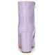 thumbnail image 4 of Botines de Punta Estrecha Allegra K con Cremallera y Tacón Grueso para Mujer Púrpura, 4 of 7