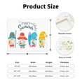 thumbnail image 2 of Kdxio Gnomes Summer Pattern Canvas Wall Art for Living Room Wall Decor for Bedroom Bathroom Modern Framed Canvas Art Prints Ready to Hang,Horizontal, 2 of 6