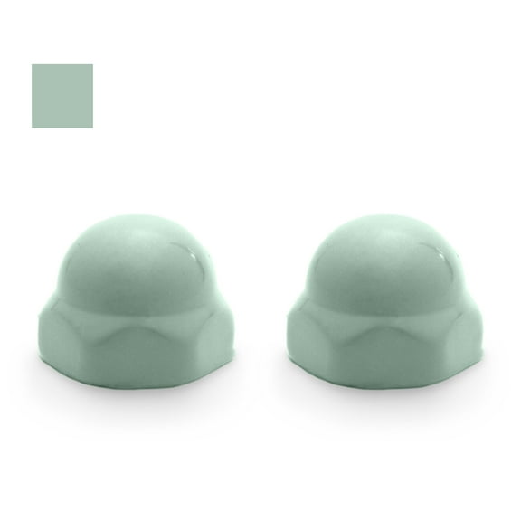 American Standard Replacement Ceramic Toilet Bolt Caps - Set of 2 - Aegean Mist