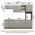 thumbnail image 3 of Cocina Integral Completa Modular Madesa Lux 260cm MG 02, 3 of 10