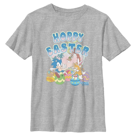 Boys Sonic the Hedgehog Sonic And Tails Hoppy Easter T Shirt