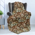 thumbnail image 4 of Paisley Soft Flannel Fleece Throw Blanket, Persian Teardrop with a Curved Tip Motif in a Colorful Pattern, Cozy Plush for Indoor and Outdoor Use, 70" x 90", Multicolor, by Ambesonne, 4 of 5
