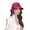 Hot Pink, variant on Women Cloche Felt Hat Winter Wool Bucket Hat Vintage Bowler Hat, Woolen Hat Bowknot Belt Handmade for Dress Up Wear Party British Casual Bowknot Belt Beach for Women Hats (Red)