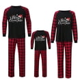 thumbnail image 2 of iHapHap Matching Family Christmas Pajamas Red Plaid Santa Hat Sleepwear Set, 2-3T-Kid, 2 of 6