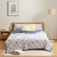 thumbnail image 4 of Soft Washed Cotton Kids Summer Quilt, Single Size Lightweight Conditioner Blanket, Washable Thin Bedspread for Baby Nap, 1 Piece, 4 of 5