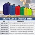 thumbnail image 4 of Bolsa de cordón Uxcell con cierre, saco de cincha y bolsa de ditty duradera y portátil para exteriores 5x10pulgadas y 3Pcs y Amarillo - Ideal para ( Deportes/Excursionismo/Camping/Viajes), 4 of 7