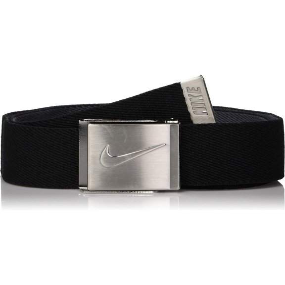 boys Reversible Stretch Web Belt, Black, One Size US
