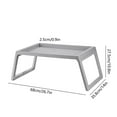 thumbnail image 2 of Plastic Folding Table On Bed Foldable Computer Table Storage Desk, 2 of 5