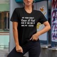 thumbnail image 2 of Mother's Day T Shirts Women's Graphic Letter Print Short Sleeve Cotton Tees Summer Cute Crew Neck Loose Tops (2XL, Black 2), 2 of 7