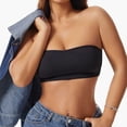thumbnail image 3 of Iyufng Women's Strapless Anti Slip Cross Strap Side Closure Bandea Bra Seamless Molded Invisible Bralette, 3 of 6