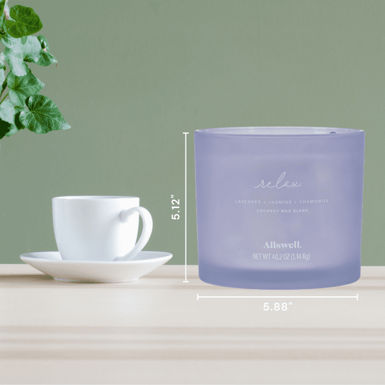 Allswell Relax Lavender Jasmine Chamomile Scented 4-Wick Spa
