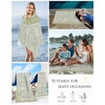 thumbnail image 5 of Sage Green Beach Towels Oversized Super Absorbent, Boho Retro Decorative Abstract Floral Ethnic Lightweight Bath Towel Quick Dry Sets For Bathroom/Pool/Rv Camping/Beach Play/Gym Room/Picnic 35"x70", 5 of 8
