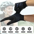 thumbnail image 6 of Sun Will Sport Ice Silk Gloves for Men and Women，Sunburn Protection Breathable Cycling Gloves Blue S-XL, 6 of 7