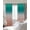 Green Pink, variant on Burnt Orange Teal Ombre Blackout Curtains for Bedroom/Living Room, Thermal Insulated Kitchen Curtains, Modern Gradient Abstract Art Grommet Darkening Window Treatment Drapes 52"x84"x2