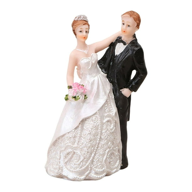 Figurita de pareja de boda Zulema escultura artesanal adorno coleccionable Estilo A