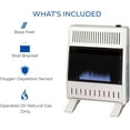 thumbnail image 4 of ProCom Heating Natural Gas Ventless Blue Flame Heater With Base Feet - 20,000 BTU, Manual Control - Model# MN200HBA-B, 4 of 6