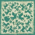 thumbnail image 2 of Zarris, Chariklia 15x15 Gold Ornate Wood Framed with Double Matting Museum Art Print Titled - Folk Story in Jade, 2 of 4
