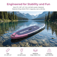 thumbnail image 4 of Rayocon Inflatable Paddle Board for Adults, 10' Stand Up SUP Board, Lightweight All-Around Paddle Board with Non-Slip EVA Deck for Youth & Adults, 4 of 7