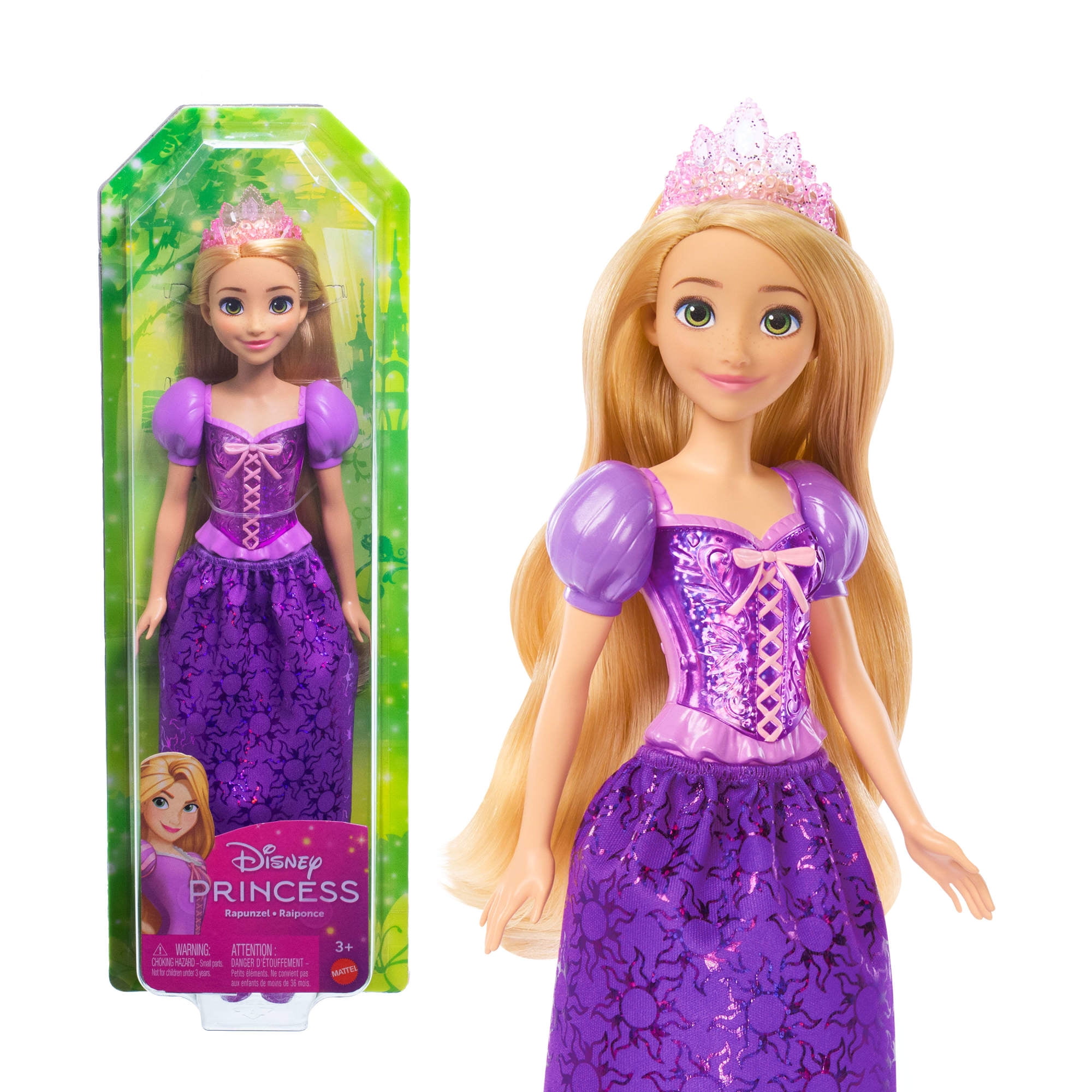 Disney Princess Belle Fashion Doll with Shimmer Dress, Tiara