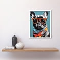 thumbnail image 2 of English Bulldog Wearing Bandana and Sunglasses Art Print Framed Poster Wall Decor 12x16 inch, 2 of 5