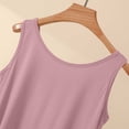 thumbnail image 4 of Fewfanhot Plus Size Women Sleeveless Tank Top, Round Neck Solid Color Casual Summer Blouse, Loose Fit Layering Basic Cami, S-3XL, 4 of 5