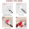 thumbnail image 4 of 100Pcs Nail Art Sponge Gradient, With Metal Clip to Create Nail Art Patterns, 4 of 4