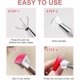 thumbnail image 4 of 100Pcs Nail Art Sponge Gradient, With Metal Clip to Create Nail Art Patterns, 4 of 4