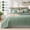 06 - Sage Green - Clover, variant on Queen Size Lightweight Grey Quilted Bedspread, Soft Breathable Comforter Coverlet for All Seasons