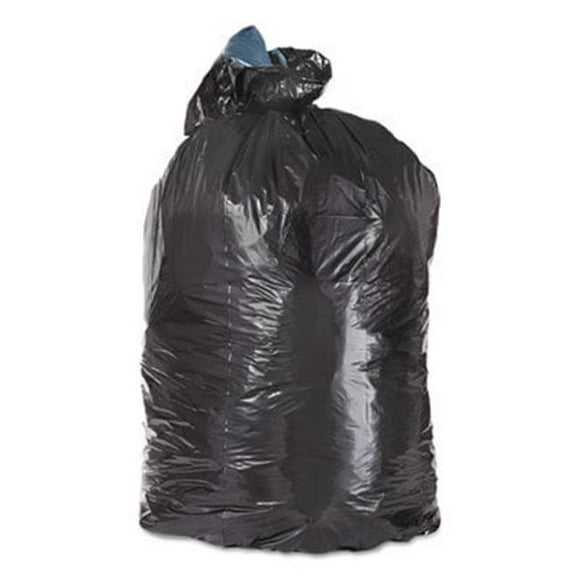 Trinity Packaging TRNML4046H 45 gal Low-Density Can Liners, Black