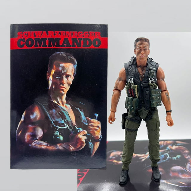 NECA Figure Terminator 2 Judgment Day T-800 Sarah Connor T-800 Arnold Schwarzenegger Commando Action Figure Model Toy Desk Decor