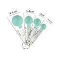 thumbnail image 2 of Measuring Cups and Spoons Set, 8 Pieces Stackable Stainless Steel Handle Accurate Tablespoon for Measuring Dry and Liquid Ingredients, Plastic Measuring Set for Kitchen Cooking&Baking, 2 of 5